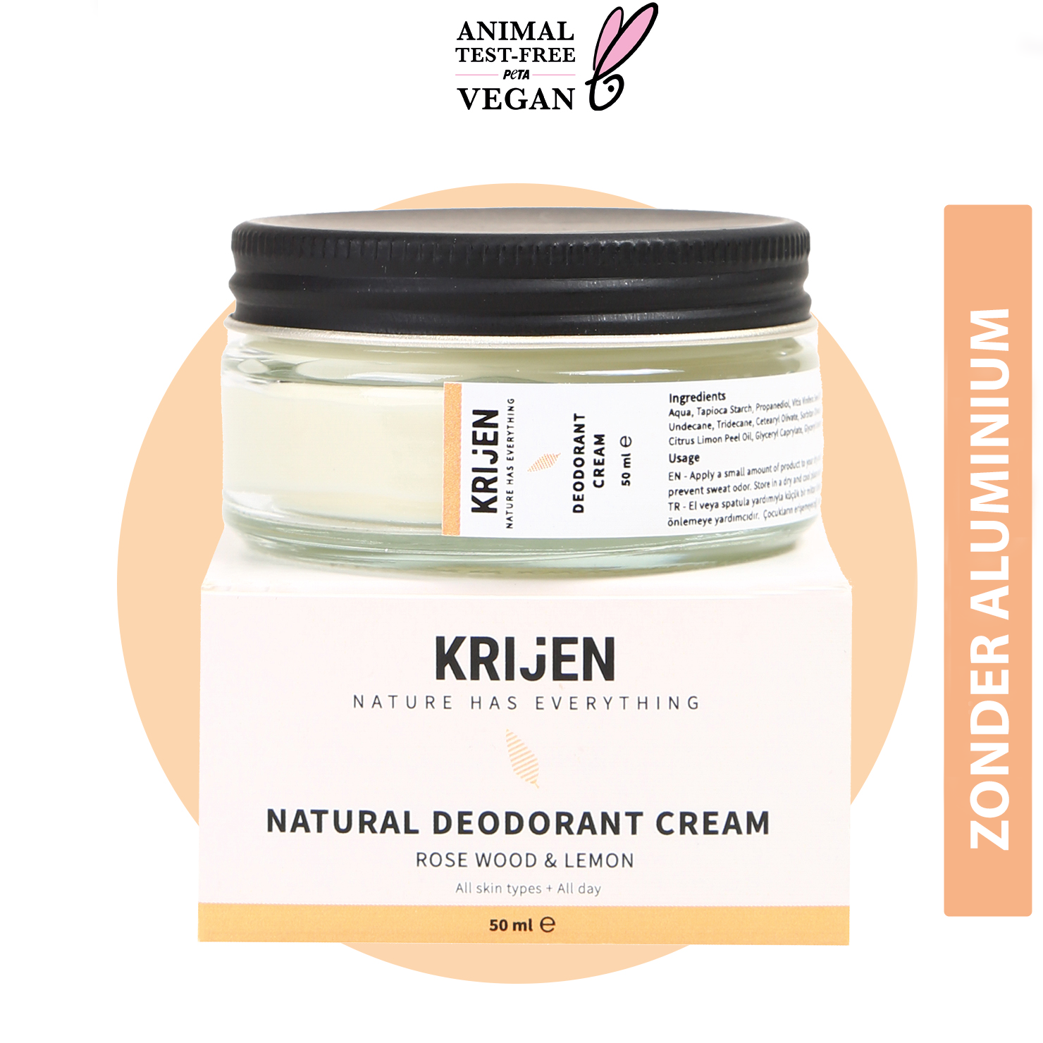 Rosenholz & Zitrone Creme Deodorant 50 ml