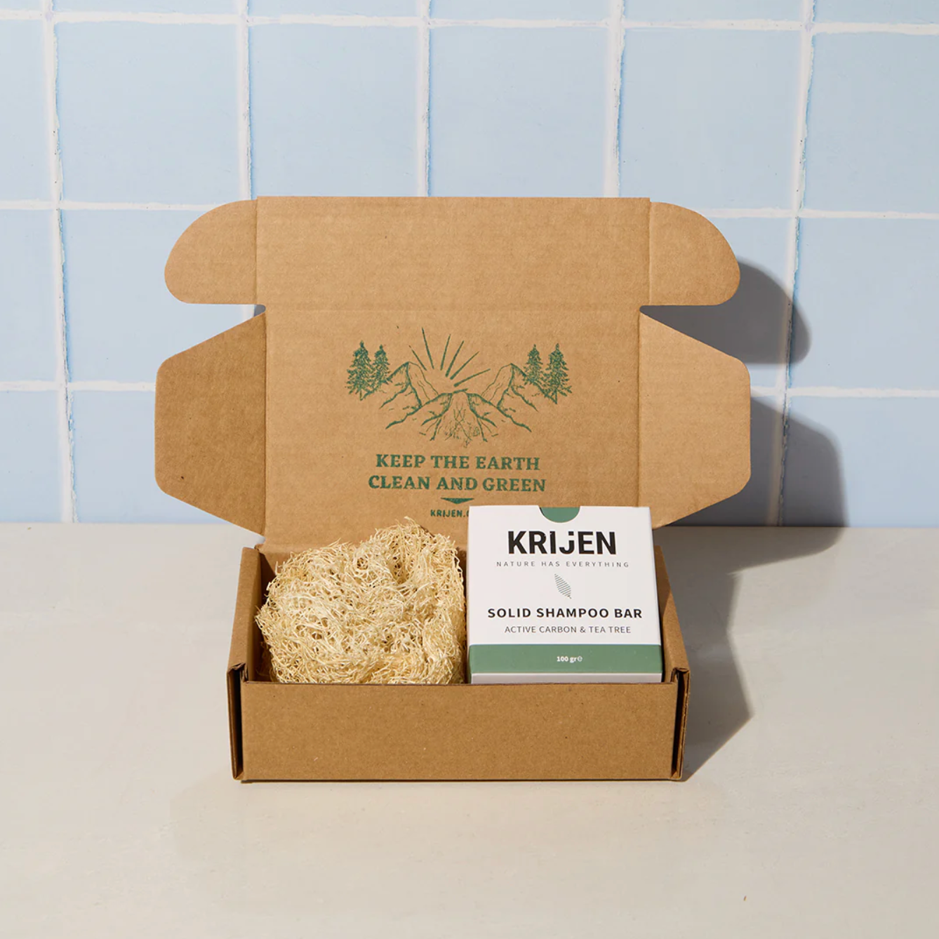 Actieve Kool & Tea Tree Shampoo Bar 100 Gr