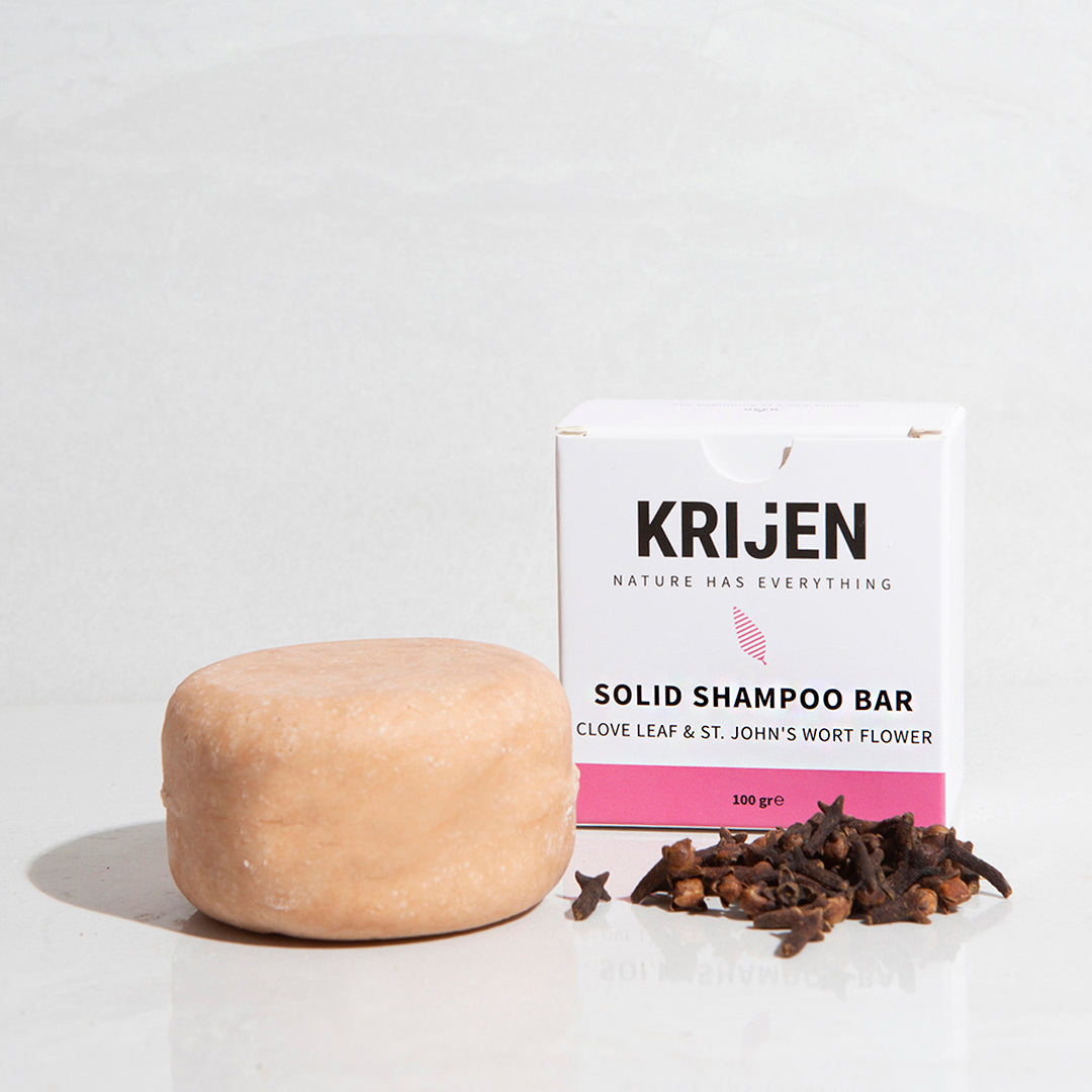 Kruidnagelblad & Sint-Janskruidbloem Shampoo Bar 100 Gr