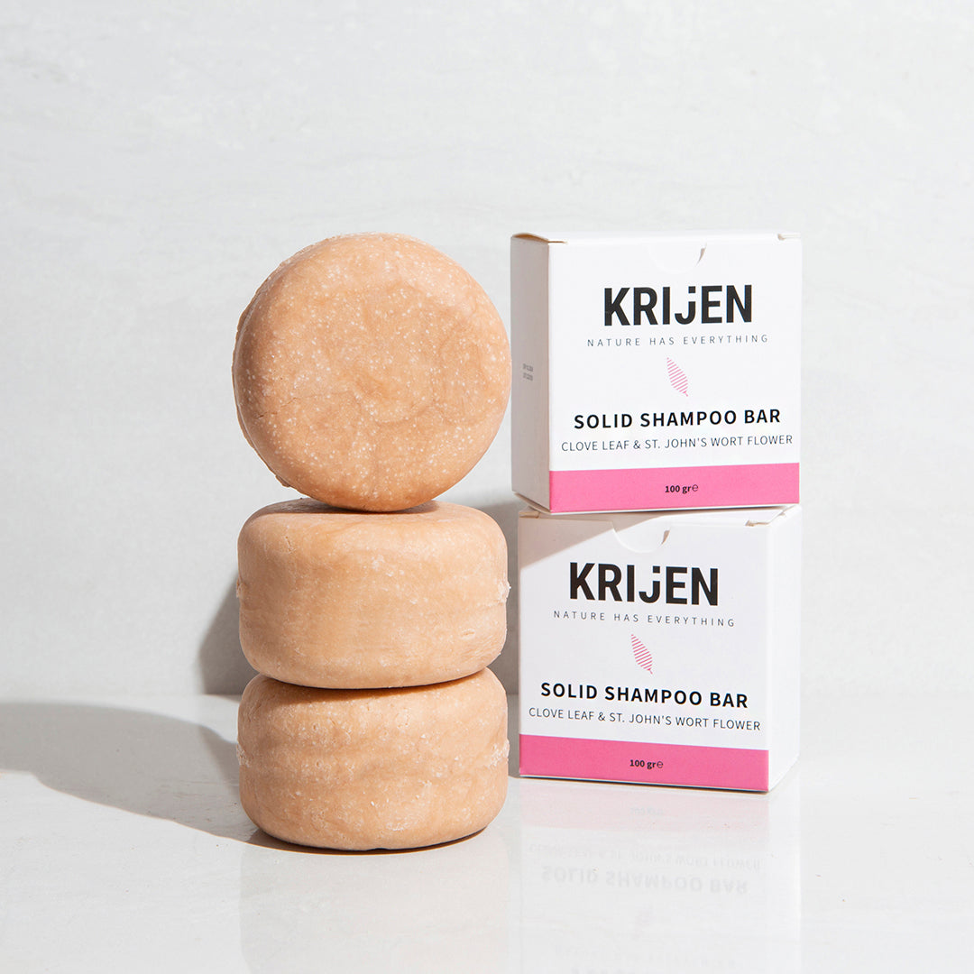 Kruidnagelblad & Sint-Janskruidbloem Shampoo Bar 100 Gr
