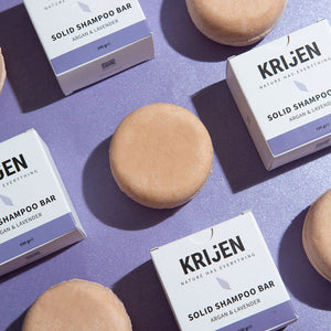 Argan & Lavender Solid Shampoo Bar 100 Gr