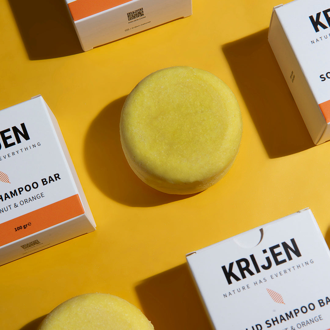 Kokosnoot & Sinaasappel Shampoo Bar 100 Gr