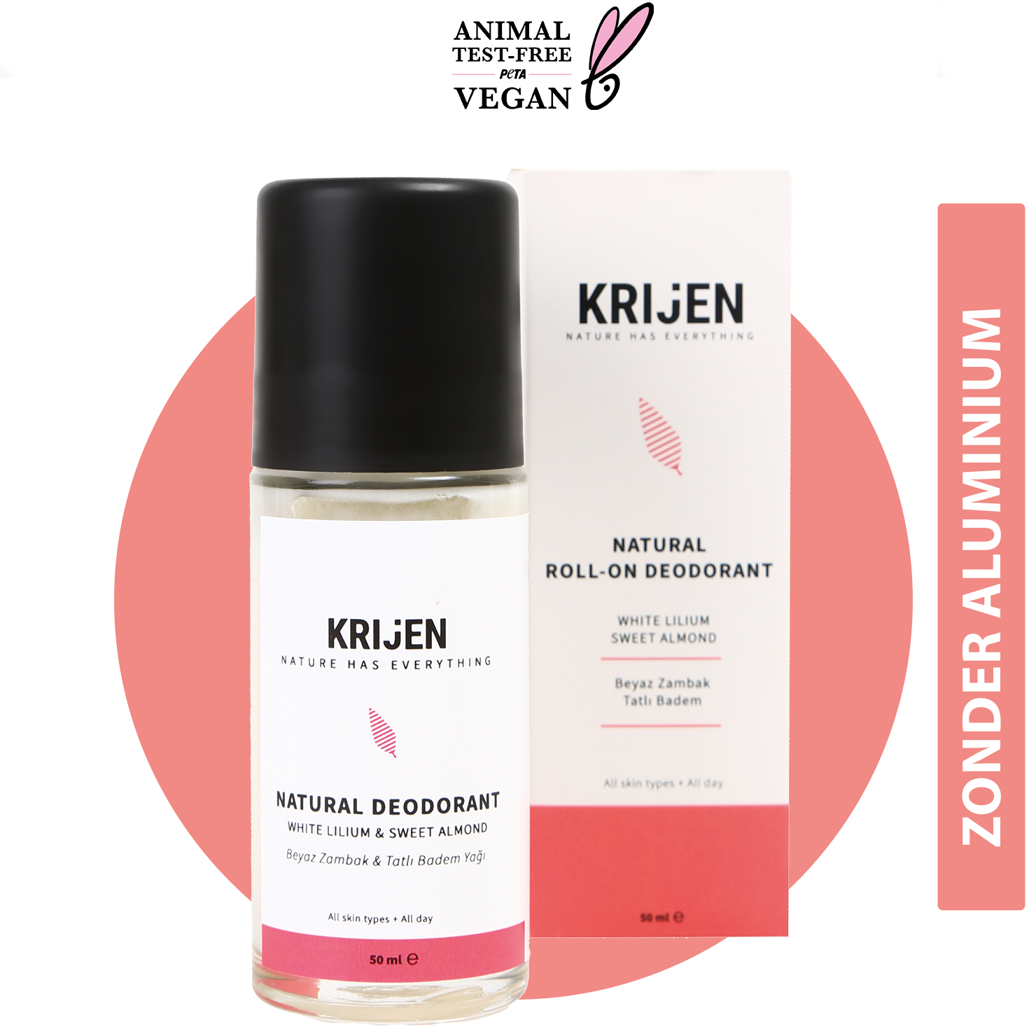 White Lily & Sweet Almond Roll-On Deodorant (50 ml)