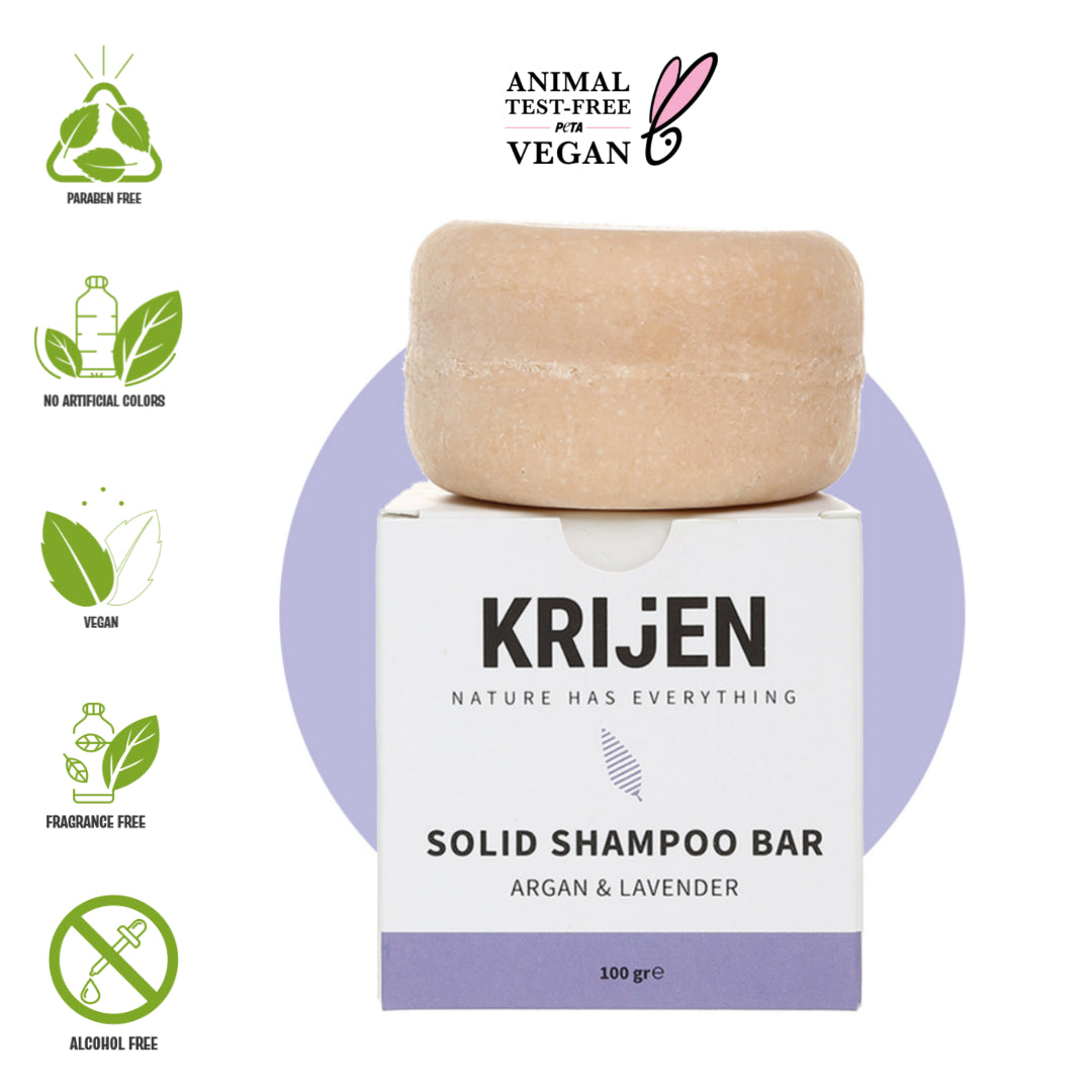 Argan & Lavendel Shampoo Bar 100 Gr