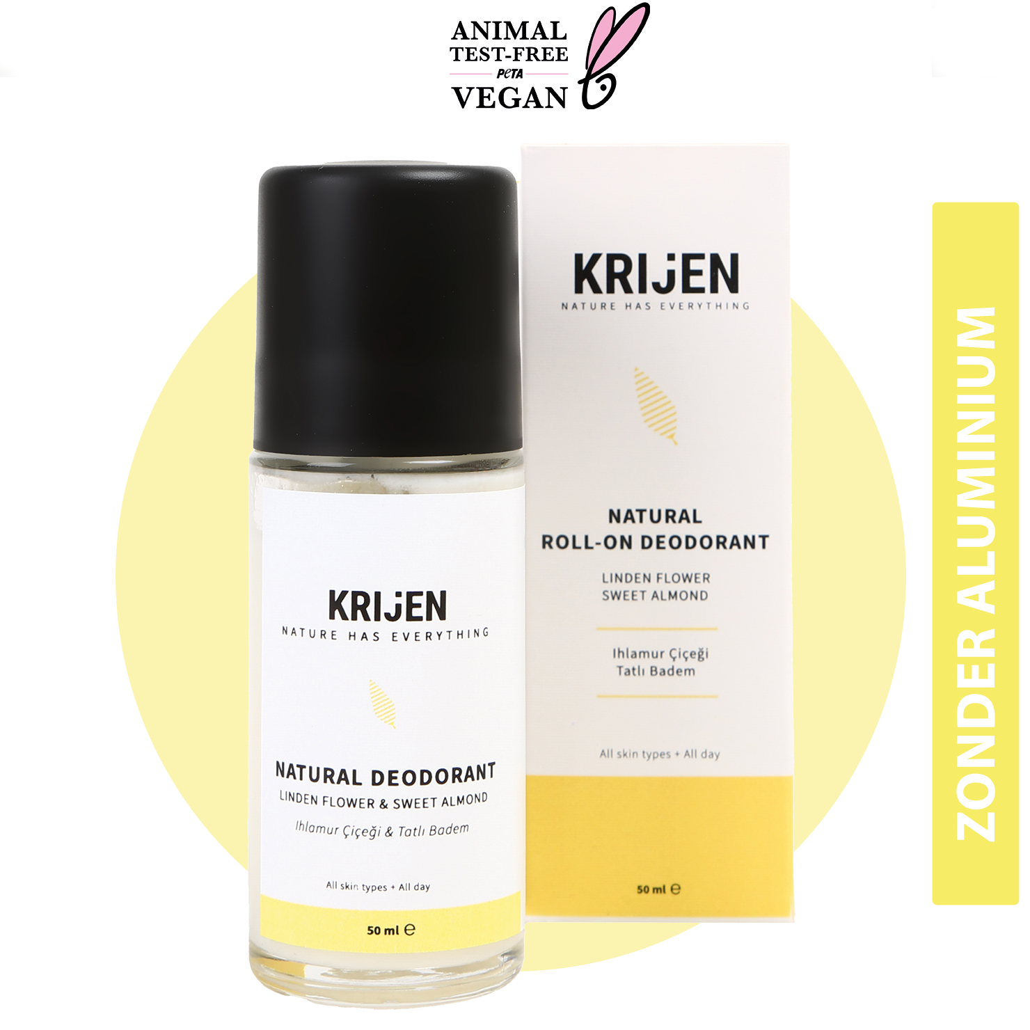 Linden Flower & Sweet Almond Roll-On Deodorant (50 ml)