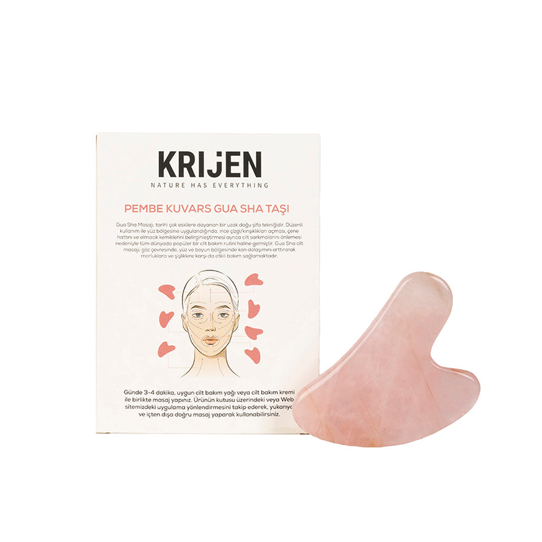 Rose Quartz Gua Sha Face Massage Tool